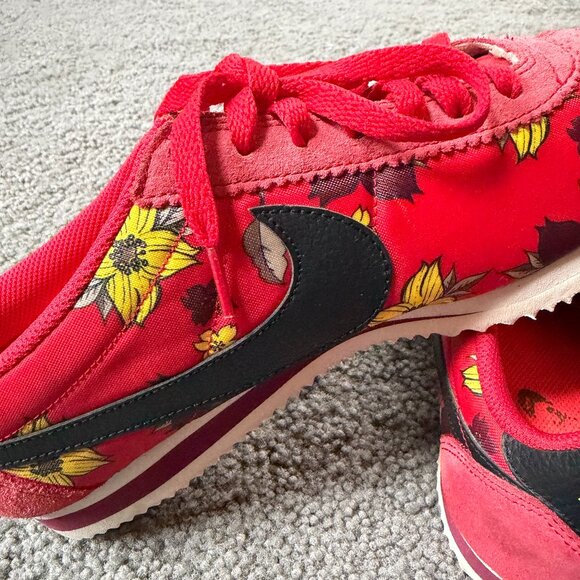 Nike Classic Cortez Nylon QS "Aloha Pack" Sneakers - Men's Sz 10 1/2 - Univ. Red - Picture 6 of 12